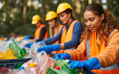 Recolección y reciclaje de residuos para cuidar el planeta